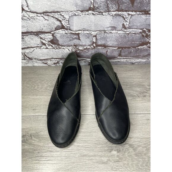 Petrucha Handmade Black Leather Slip On Casual Flats Shoes Women’s 41EU/10.5M US - Picture 14 of 16